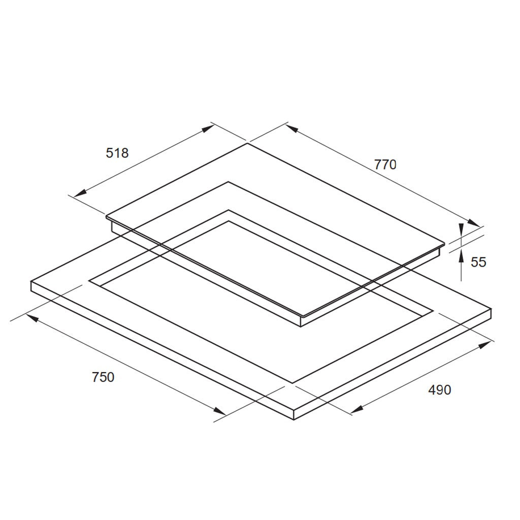 Bếp từ FAGOR IF-ZONE74BS