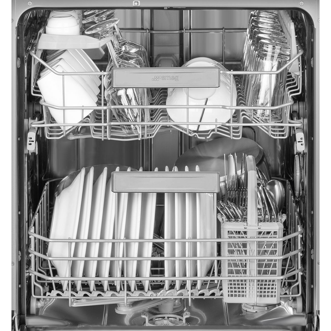 Máy rửa bát độc lập SMEG LSP252CSX màu thép không gỉ
