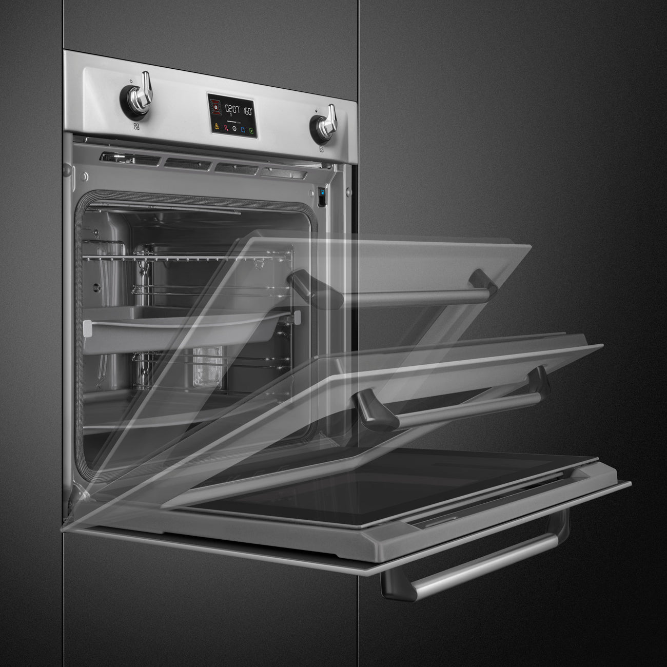 Lò nướng kết hợp hấp SMEG SOP6902S2PX