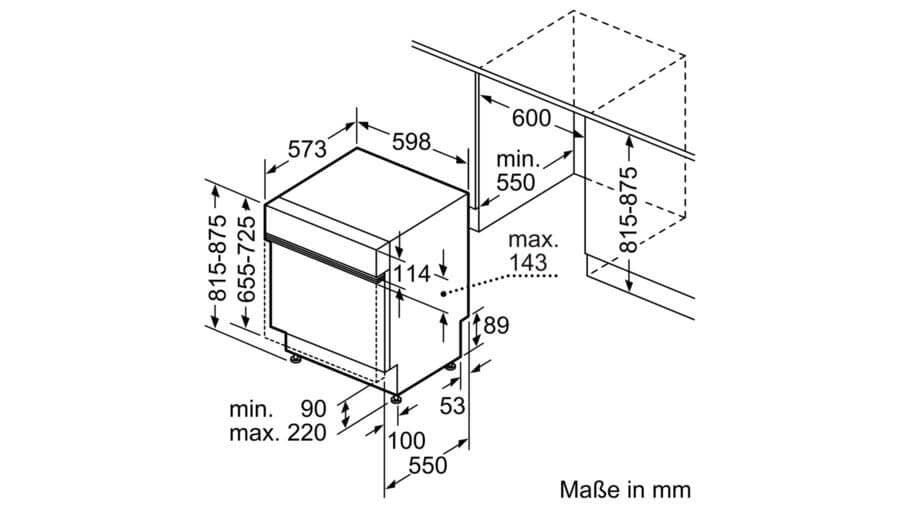 Máy rửa bát âm tủ FAGOR 3LVF-62SSSI
