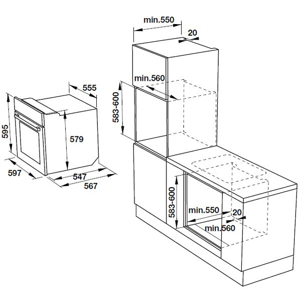 Lò nướng HAFELE HO-K60E 535.00.340