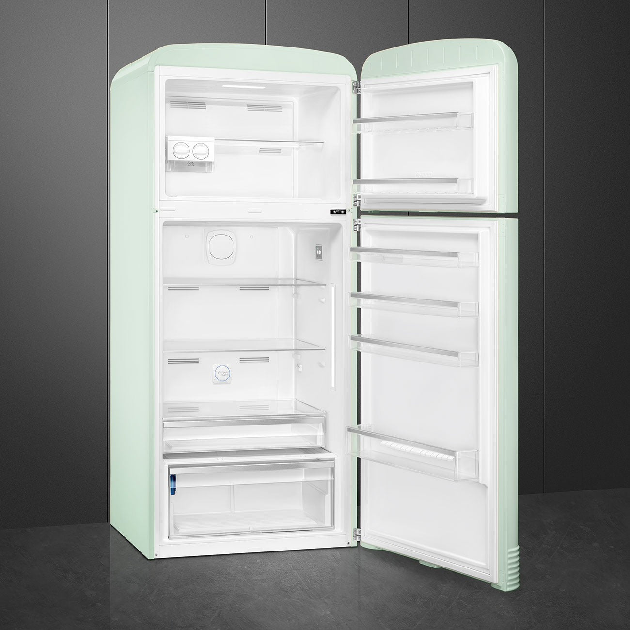 Tủ lạnh 2 ngăn SMEG FAB50RPG5 màu xanh pastel cánh phải