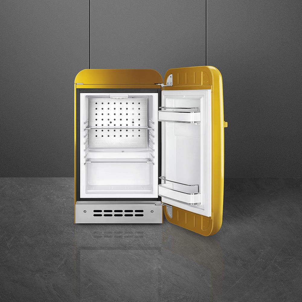 Tủ mát SMEG FAB5RDGO5 màu vàng gold cánh phải