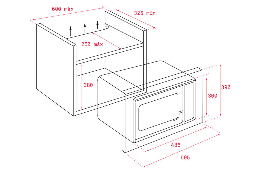 Lò vi sóng âm tủ TEKA MS 620 BIH