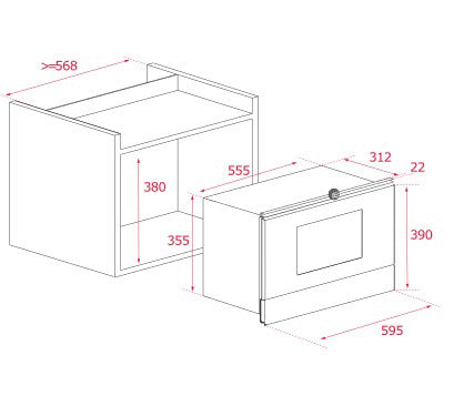 Lò vi sóng âm tủ TEKA MS 622 BI