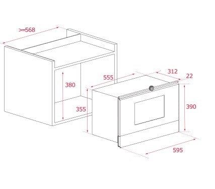 Lò vi sóng âm tủ TEKA MS 622 BIS L