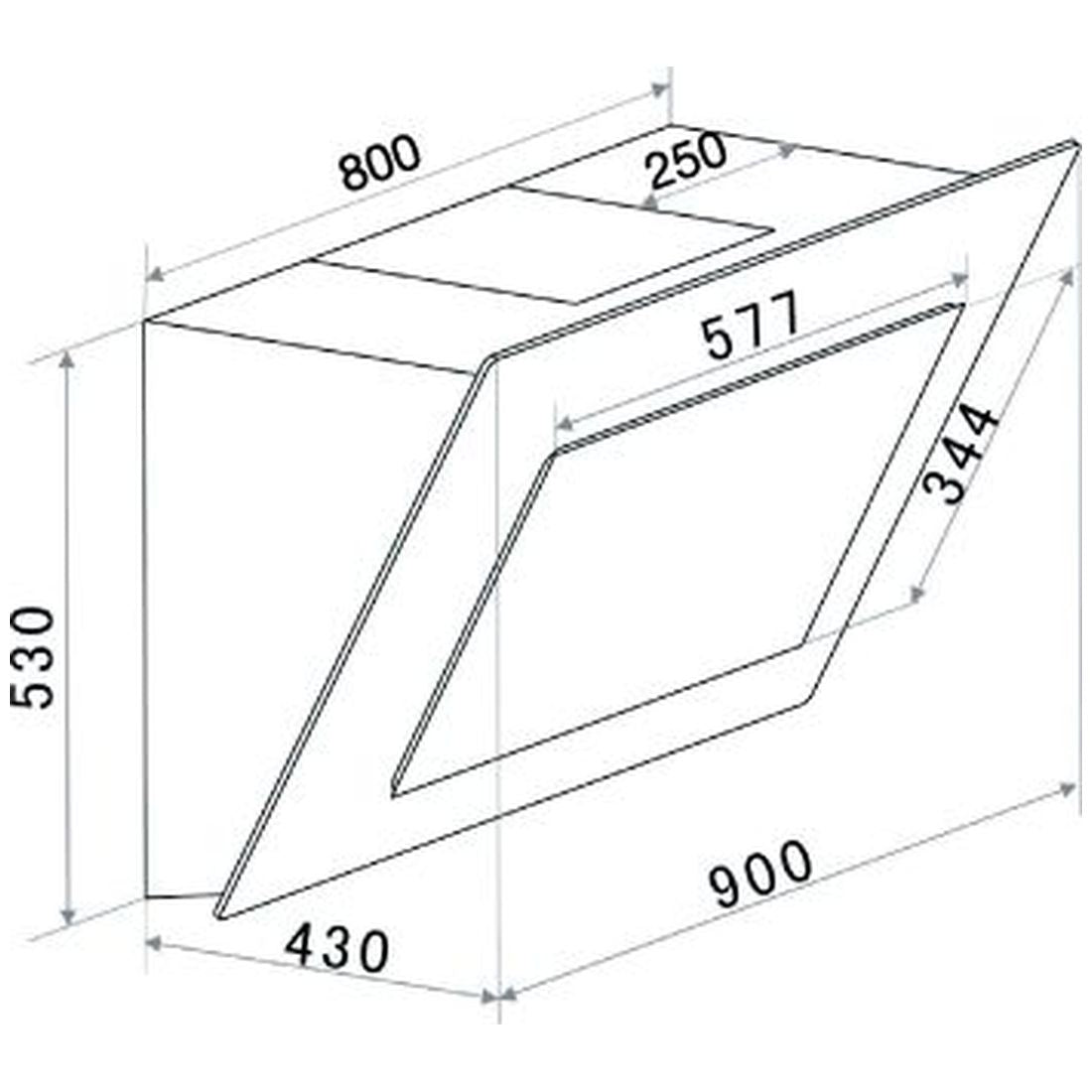 Máy hút mùi treo tường BRANDT AD1279B
