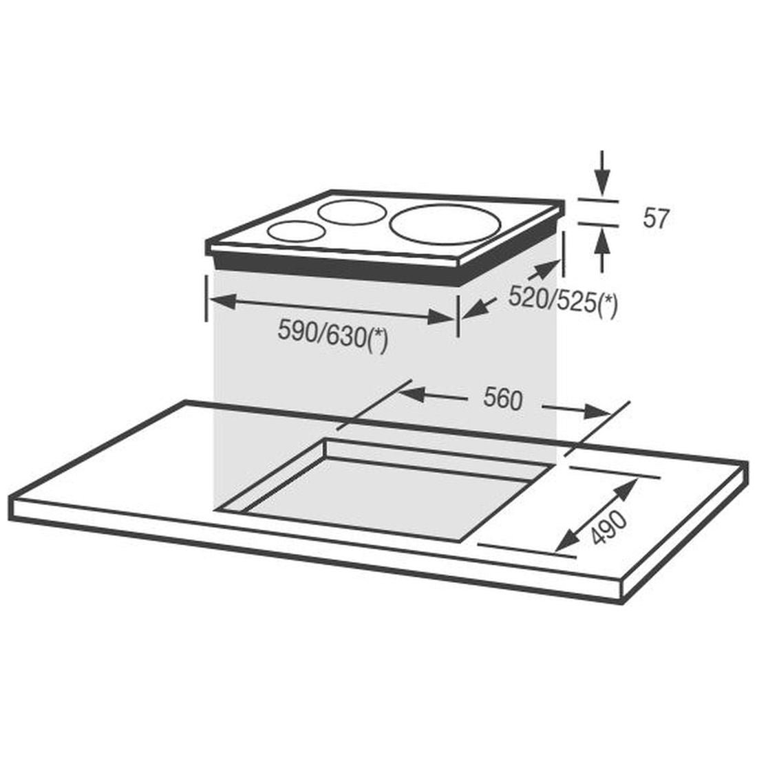 Bếp điện FAGOR 2VFT-330AS