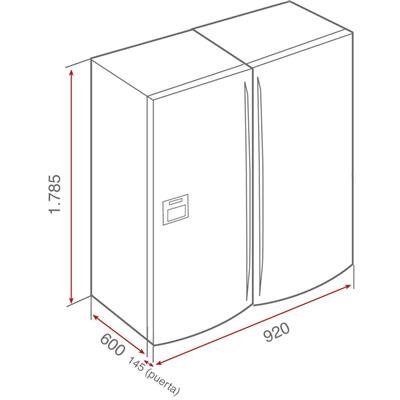 Tủ lạnh side by side TEKA NF2 620 X