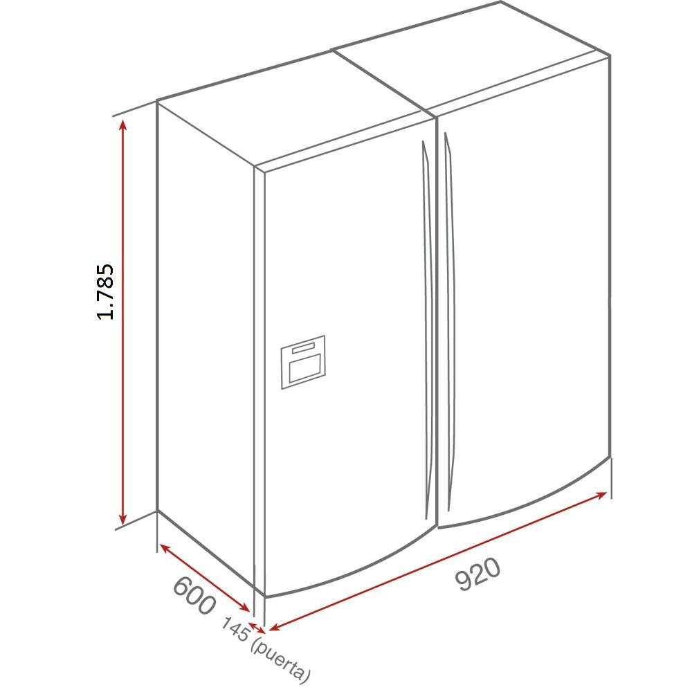 Tủ lạnh side by side TEKA NF2 650