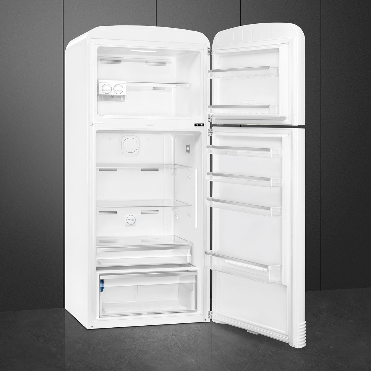 Tủ lạnh 2 ngăn SMEG FAB50RWH5 màu trắng cánh phải
