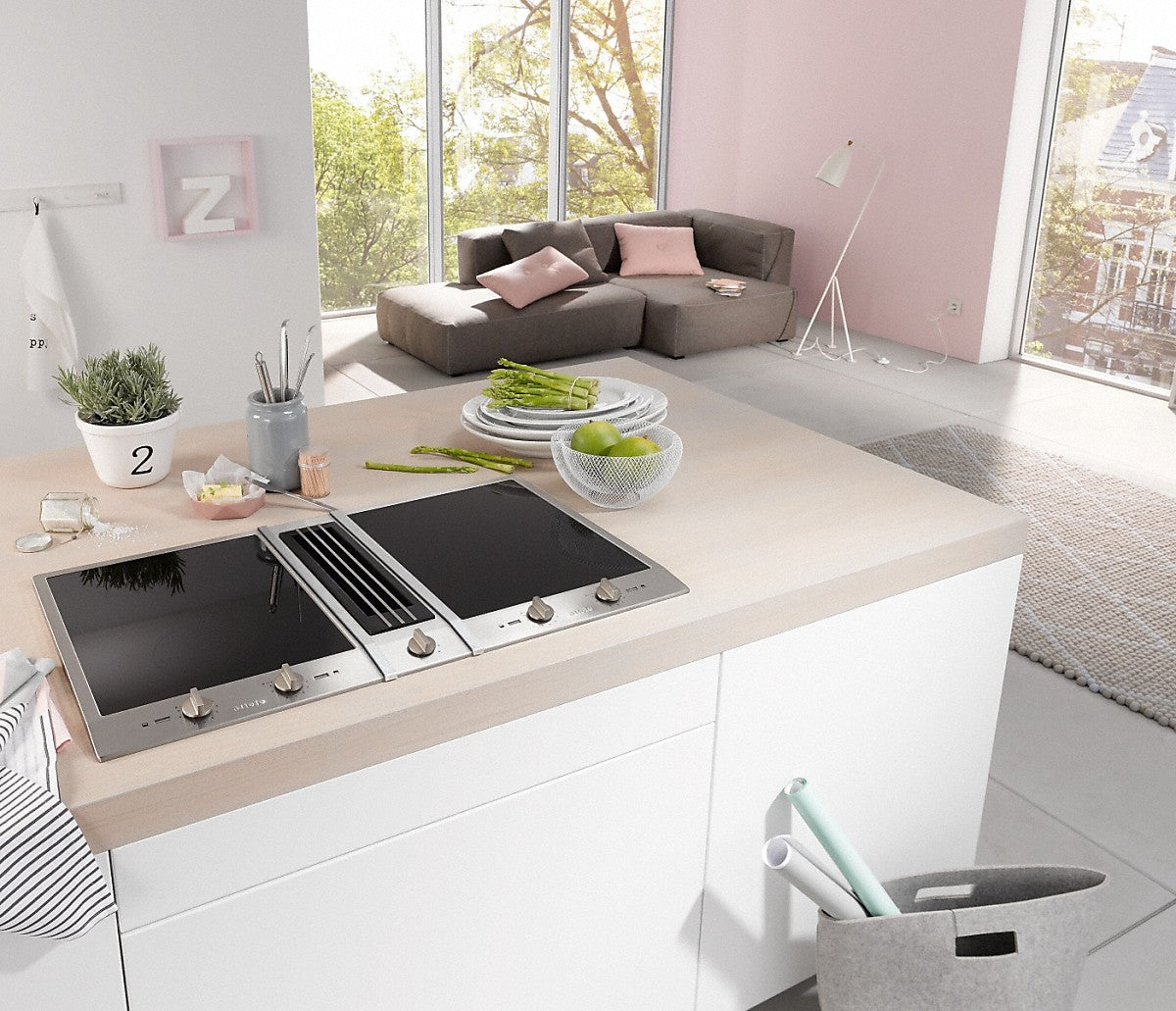 Bếp hỗn hợp điện từ MIELE CSDA1010