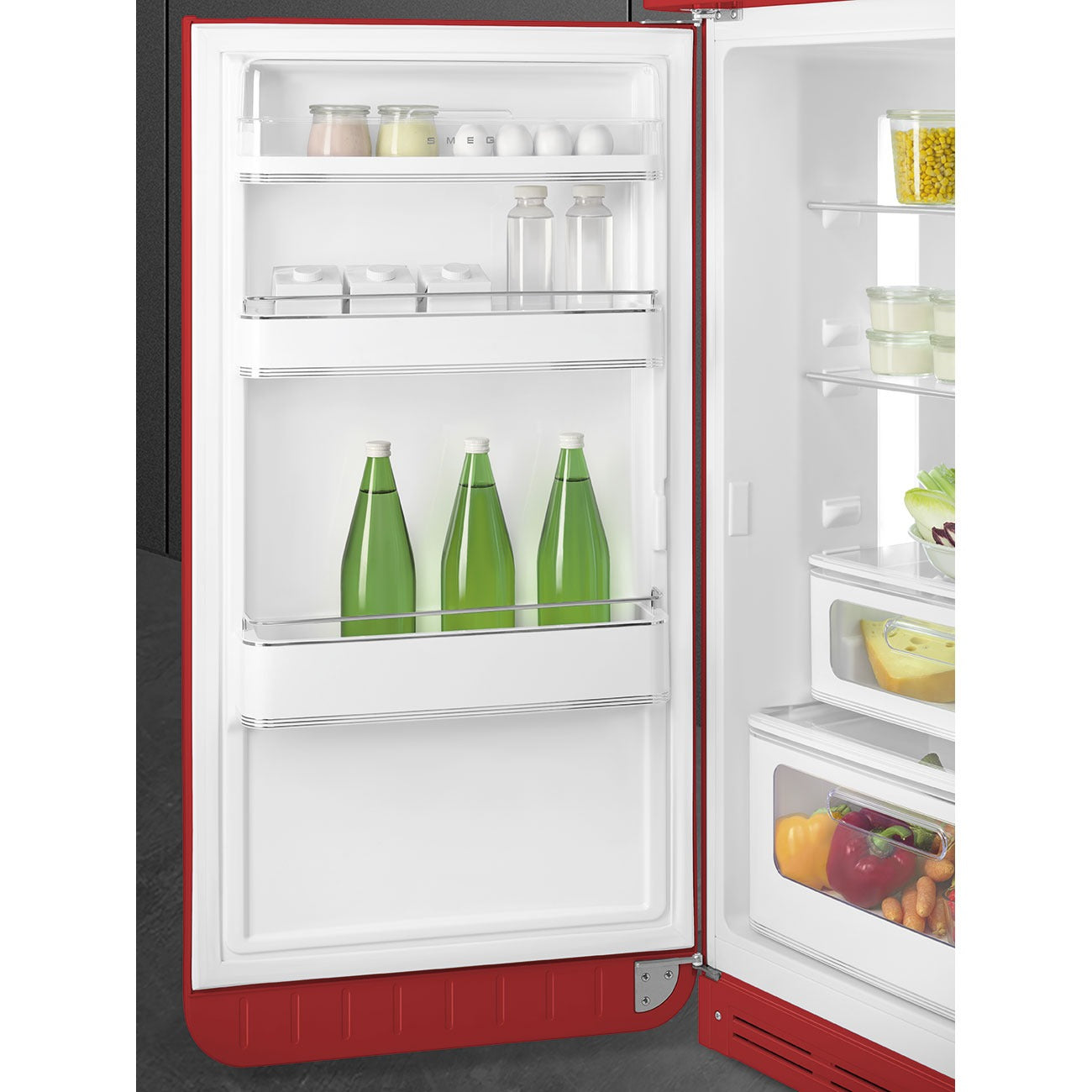 Tủ lạnh cửa đôi SMEG FAB30LRD5 màu đỏ cánh trái