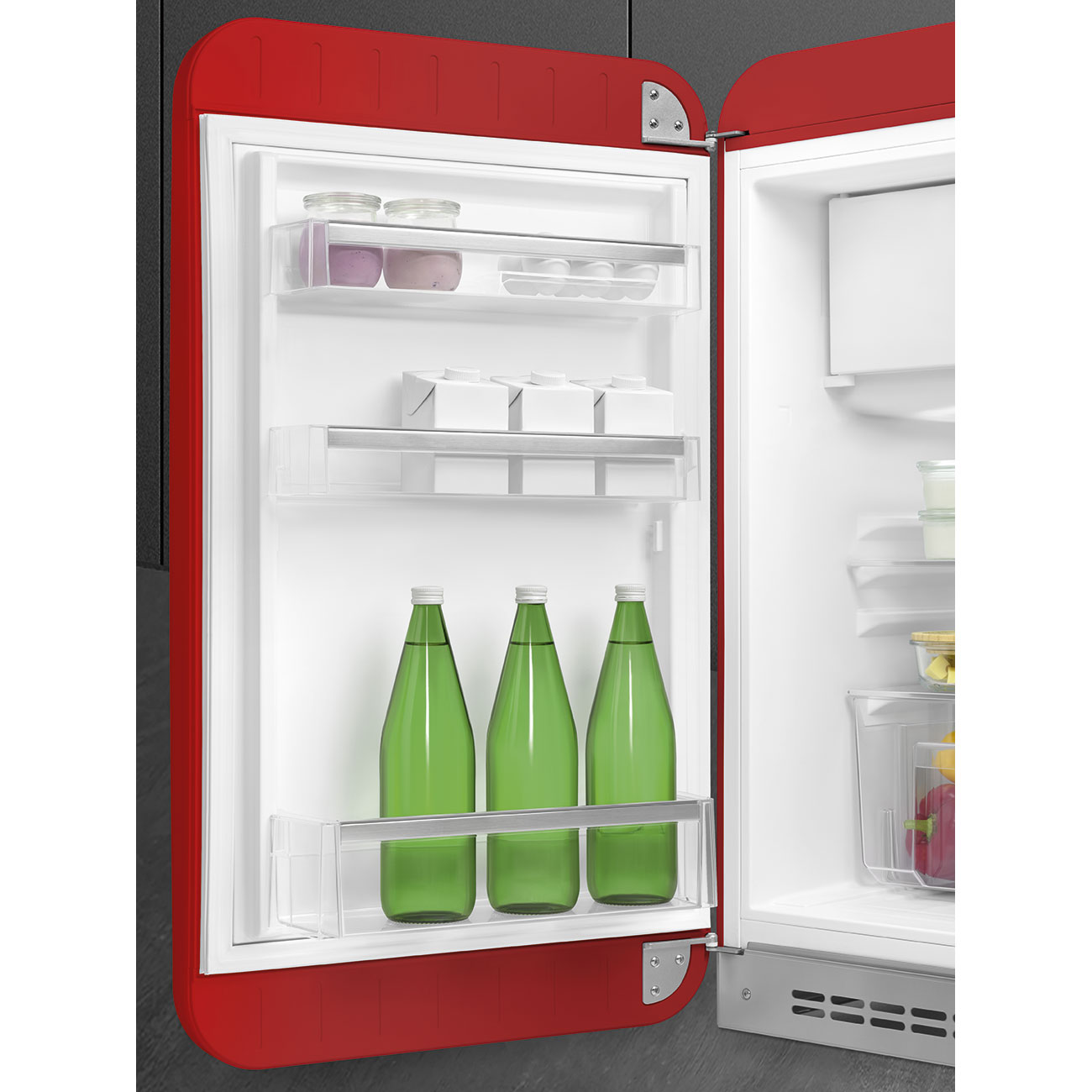 Tủ lạnh mini một cửa SMEG FAB10LRD5 màu đỏ cánh trái