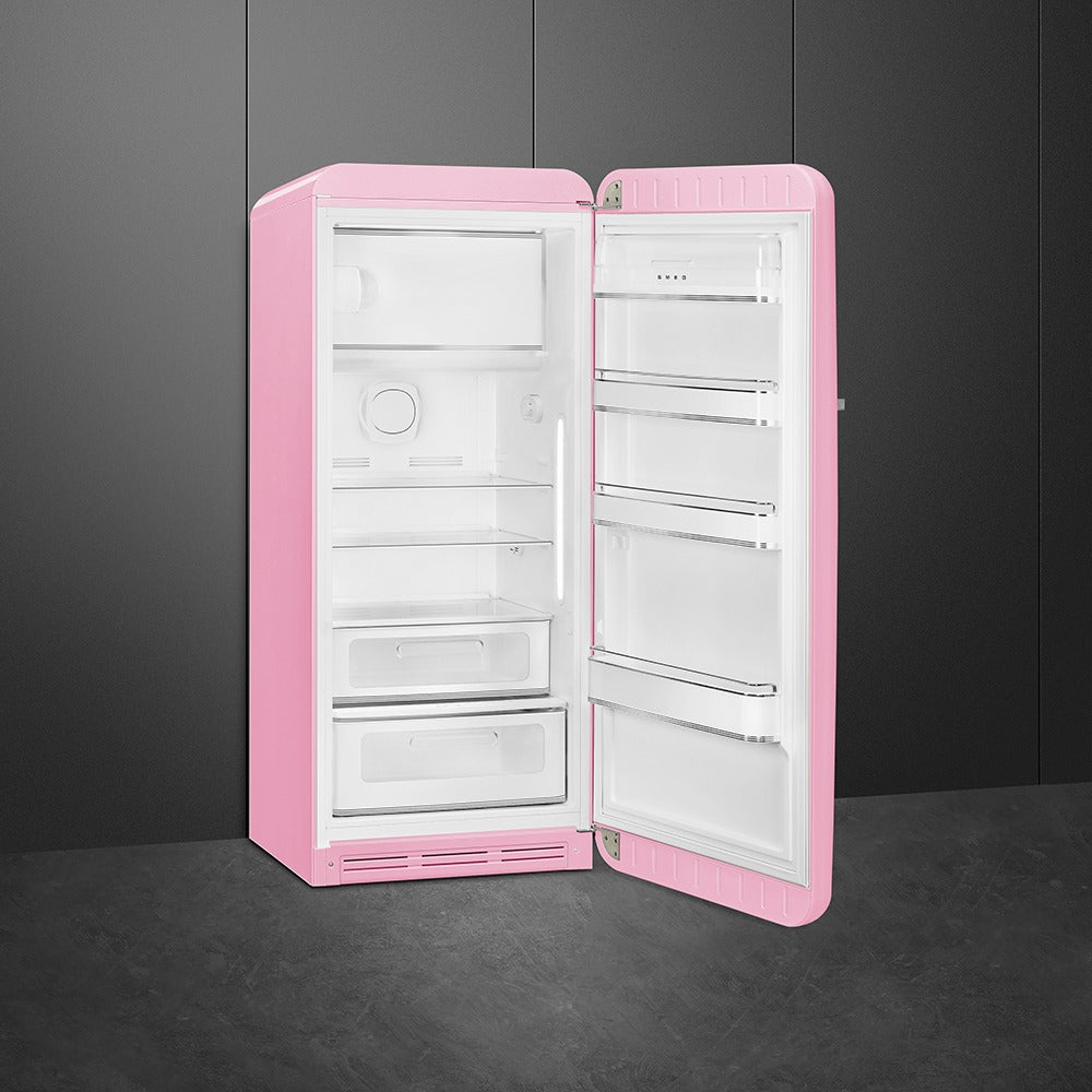 Tủ lạnh một cửa SMEG FAB28RPK5 màu hồng cánh phải