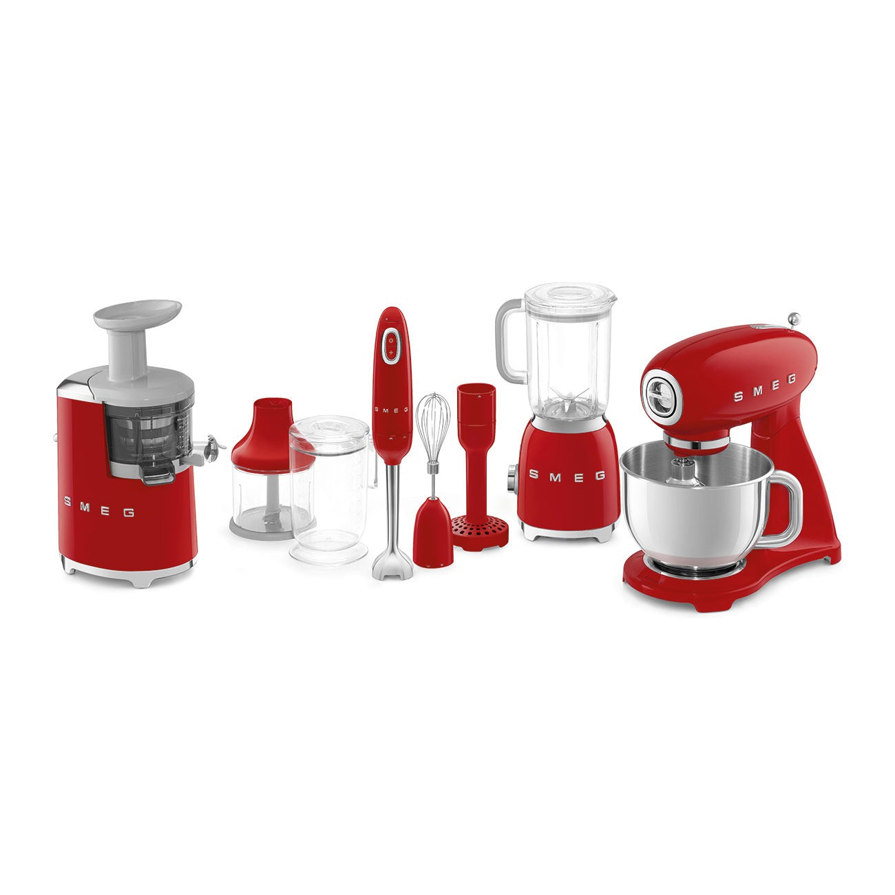 Máy xay cầm tay SMEG HBF02RDEU màu đỏ