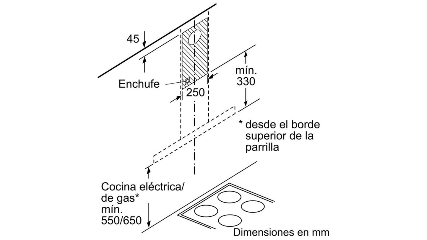 Máy hút mùi treo tường BOSCH DWB97IM50 Serie 4