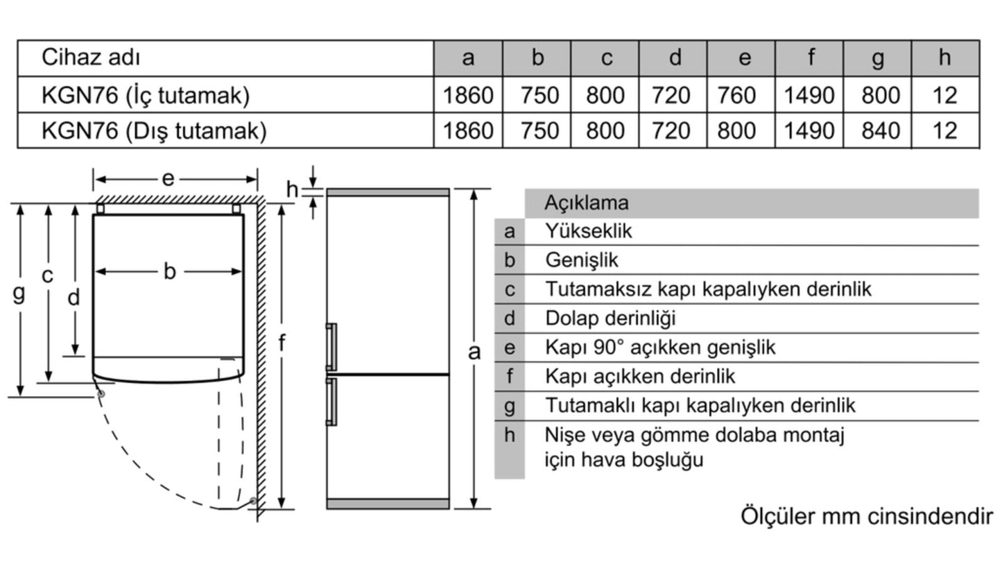 Tủ lạnh đơn BOSCH KGN76AI30N serie 6