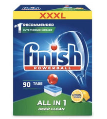 Viên rửa bát Finish All In 1 Deep Clean Lemon 90 viên