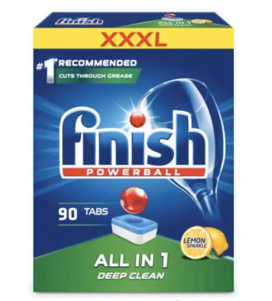 Viên rửa bát Finish All In 1 Deep Clean Lemon 90 viên