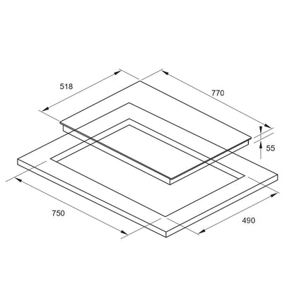Bếp từ FAGOR IF-ZONE74BS