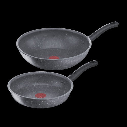 Bộ chảo Tefal Cook Healthy 2pcs (Chảo 24/Chảo xào 28) G134S295