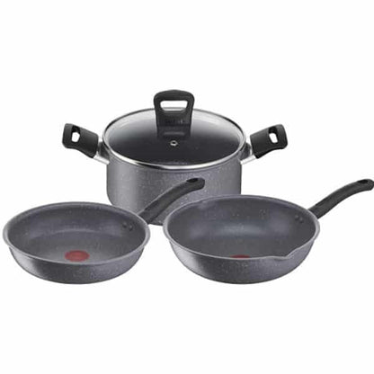 Bộ nồi chảo Tefal Cook Healthy 4pcs (Chảo 24/Chảo sâu 28/ Nồi 20) G134S495