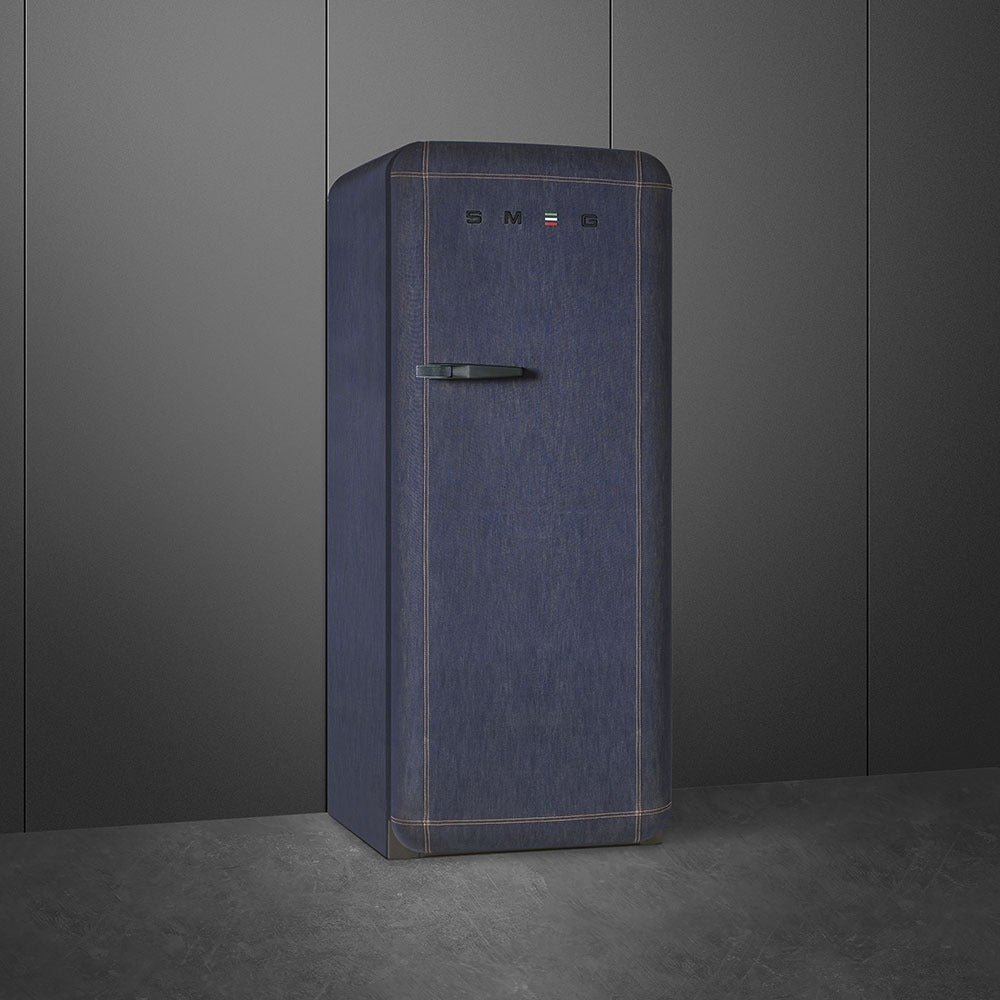 Tủ lạnh SMEG FAB28RDB màu xanh Denim cánh phải