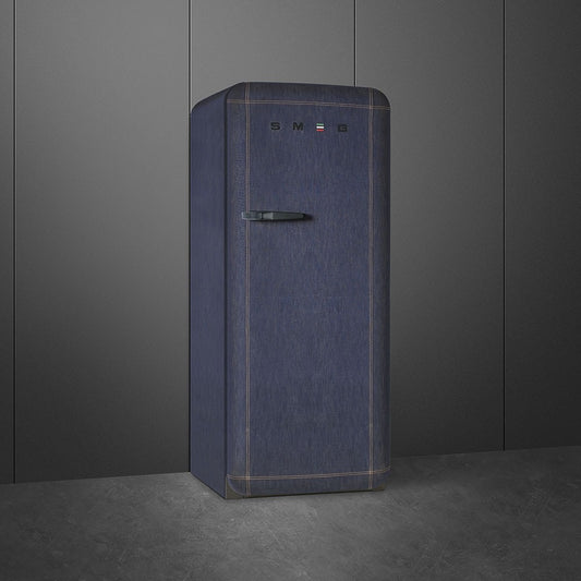 Tủ lạnh SMEG FAB28RDB màu xanh Denim cánh phải