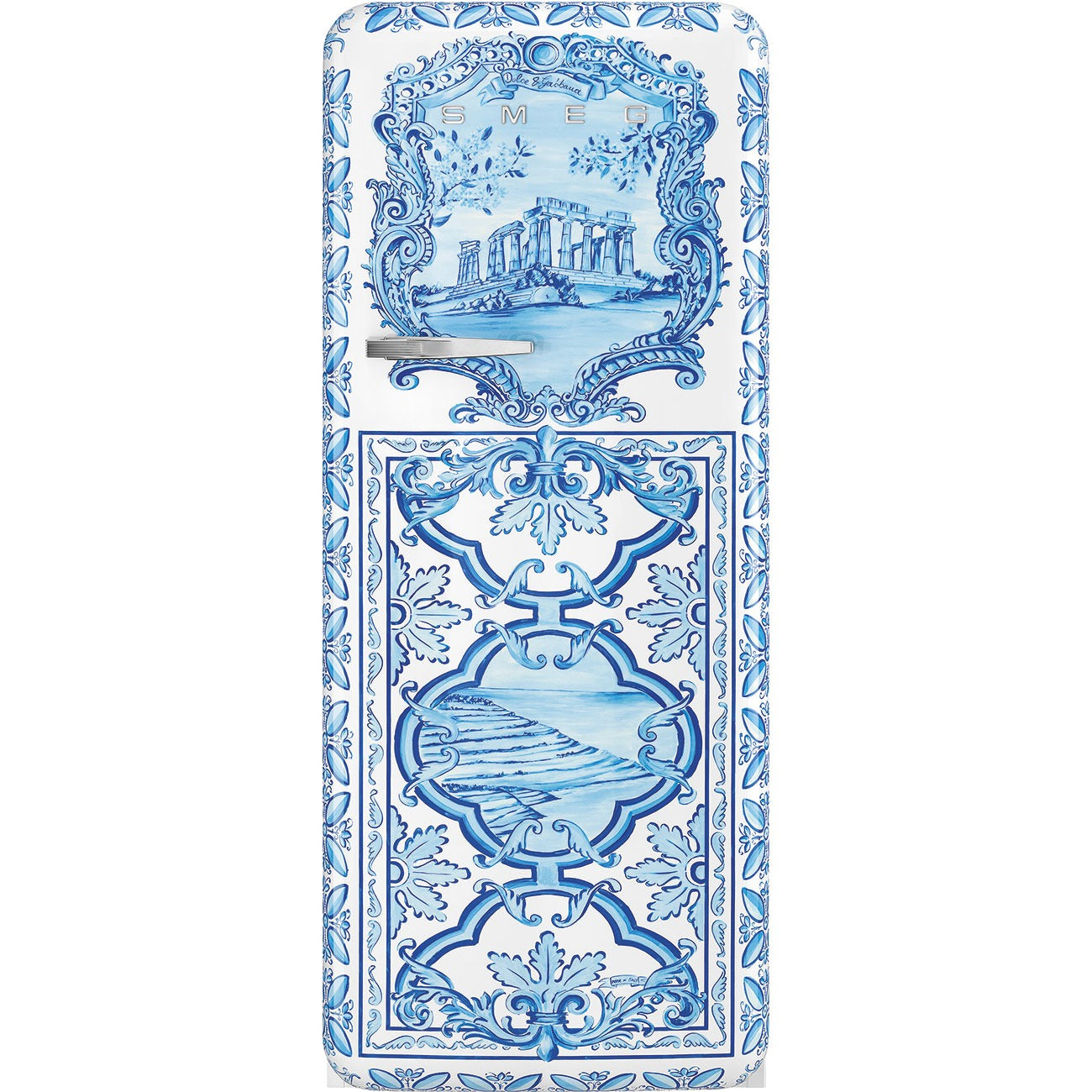 Tủ lạnh SMEG FAB28RDGM5 màu Maiolica cánh phải