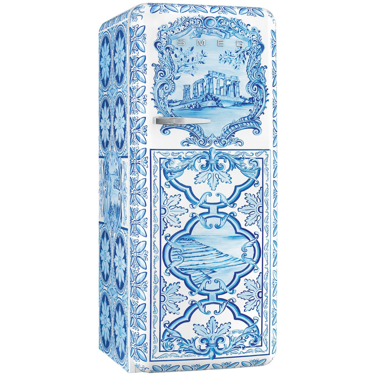 Tủ lạnh SMEG FAB28RDGM5 màu Maiolica cánh phải