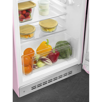 Tủ lạnh một cửa SMEG FAB10RPK6 màu hồng cánh phải