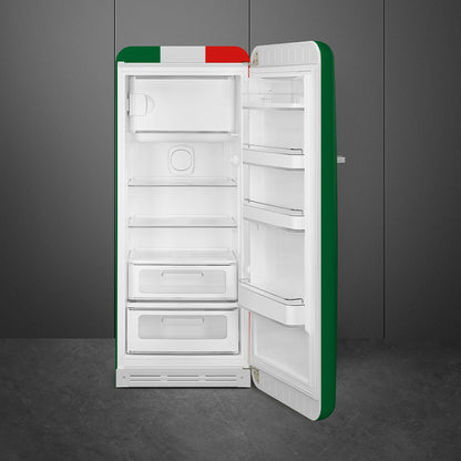 Tủ lạnh một cửa SMEG FAB28RDIT5 màu cờ Italy cánh phải