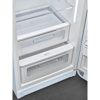 Tủ lạnh một cửa SMEG FAB28RPB5 màu xanh pastel cánh phải