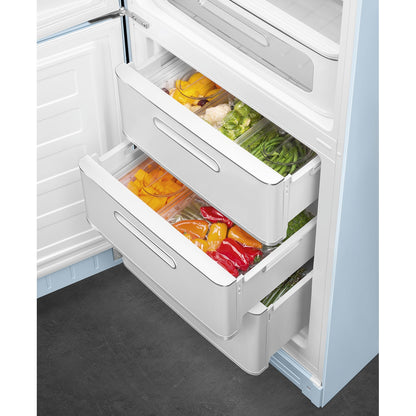 Tủ lạnh 2 ngăn SMEG FAB32LPB5 màu xanh dương pastel cánh trái