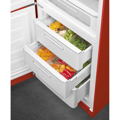 Tủ lạnh 2 ngăn SMEG FAB32LRD5 màu đỏ cánh trái