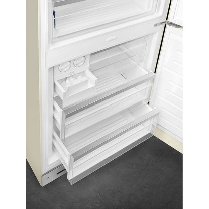 Tủ lạnh 2 ngăn đỉnh dưới SMEG FAB38RCR5 màu kem cánh phải