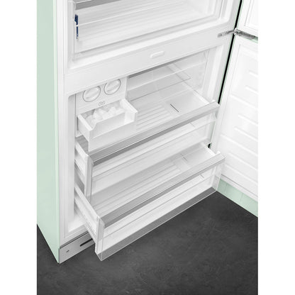 Tủ lạnh 2 ngăn đỉnh dưới SMEG FAB38RPG5 màu xanh pastel cánh phải