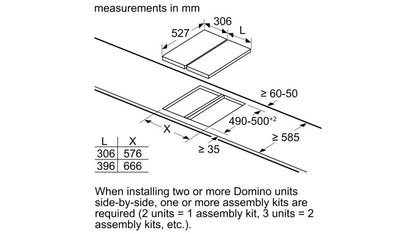 Bếp điện Domino BOSCH PKF375FP1E serie 6