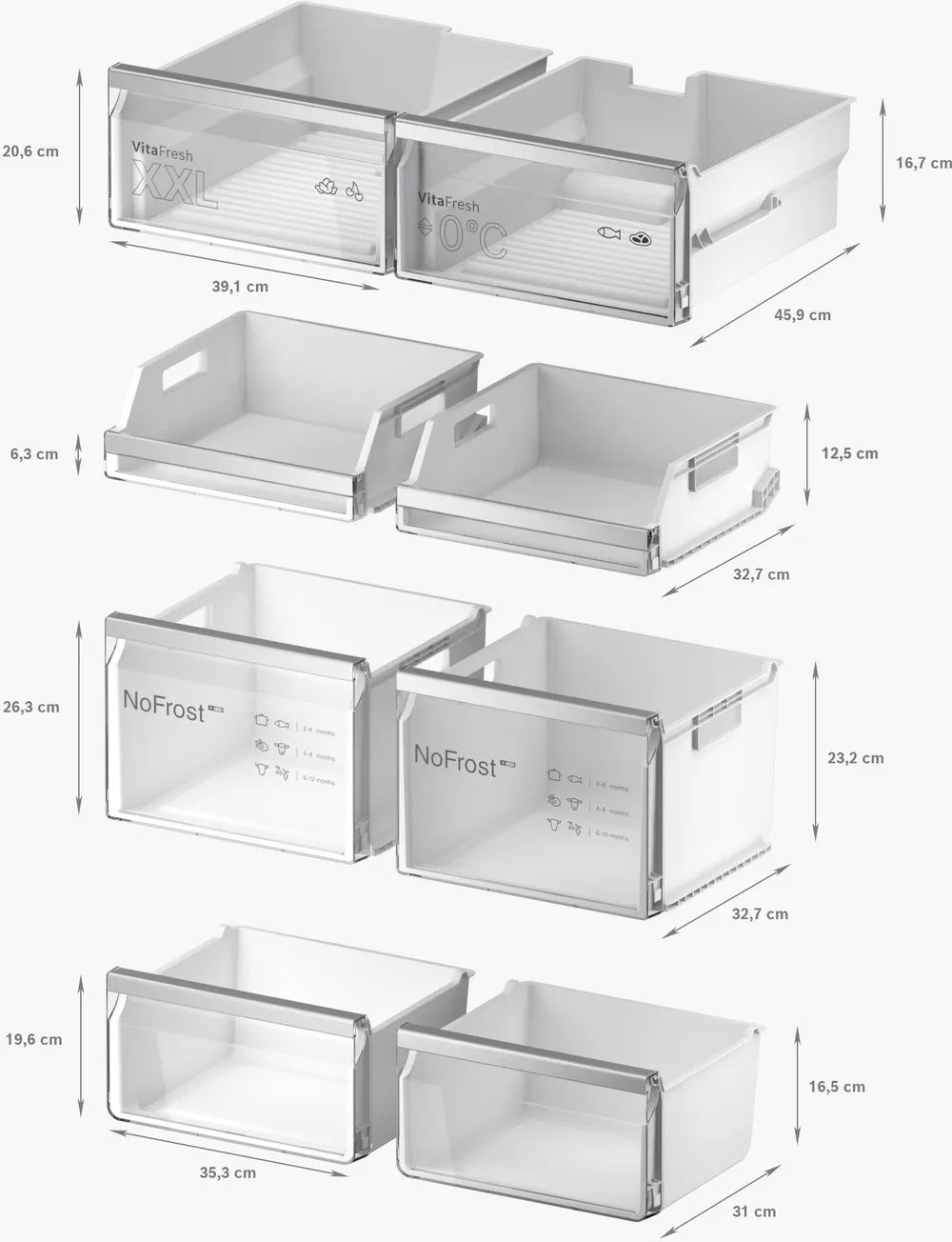 Tủ lạnh Bosch nhiều ngăn KFI96AXEA Serie 6