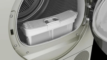 Máy sấy bơm nhiệt Bosch WQB246CX0 9kg Serie 8 màu xám bạc