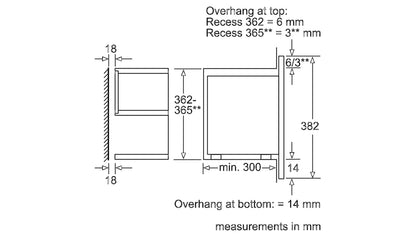 Lò vi sóng âm tủ BOSCH BFL634GB1B|Serie 8