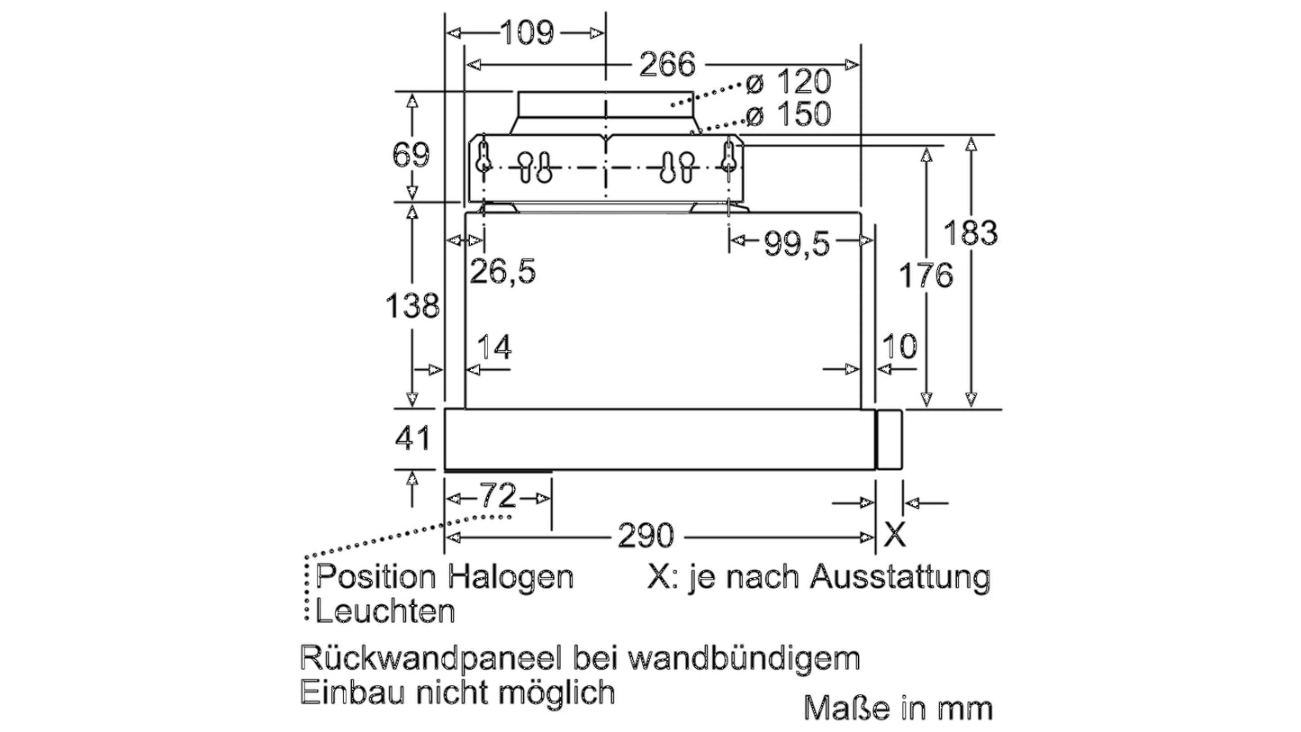 Máy hút mùi âm tủ BOSCH DFL063W50|Serie 2