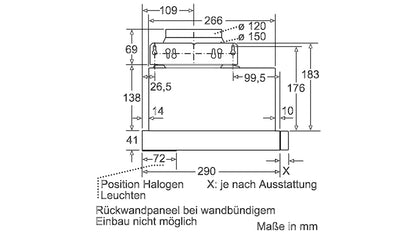 Máy hút mùi âm tủ BOSCH DFL063W50|Serie 2