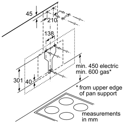 Máy hút mùi treo tường BOSCH DWK67CM60B Serie 4