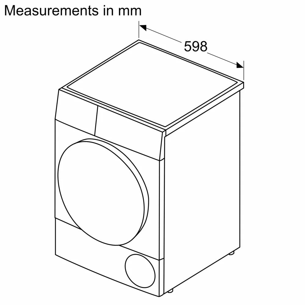 Máy sấy ngưng tụ Bosch WPG24100MY 9kg Series 6