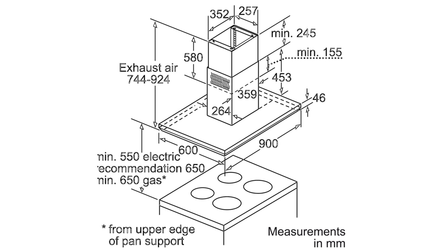 Máy hút mùi đảo BOSCH HMH.DIB091E51|Serie 6