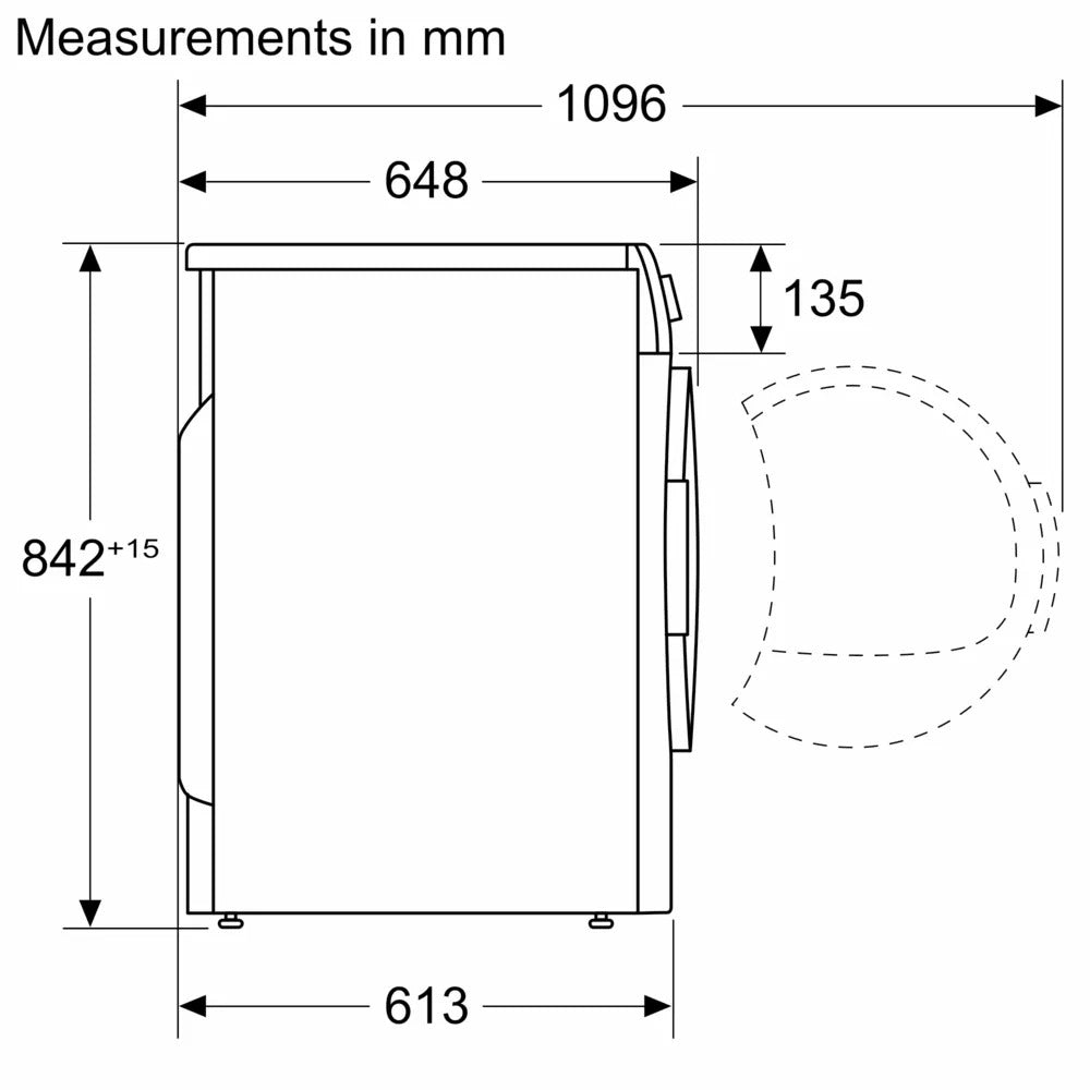Máy sấy ngưng tụ Bosch WPG24100MY 9kg Series 6