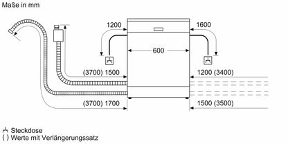 Máy rửa bát độc lập Bosch SMS6ECI11E Serie Hé cửa