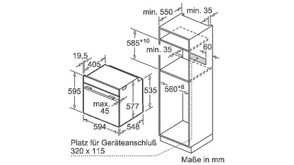 Lò nướng BOSCH HBG675BB1|Serie 8